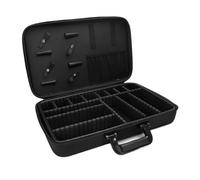 ZGXNYI Bolsa de almacenamiento for peluquero, tijeras de barbería, caja de almacenamiento for afeitadoras, estuche de exposición de salón de alta capacidad, bolsa de viaje duradera(L)