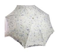 ZGXNYI Paraguas de Encaje de Doble Capa, Paraguas Plegable, protección Solar, for Verano, Exterior, Lluvia y Sol, de Doble Uso.(Blue)