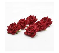 ZGXNYI Silk Roses Bridal Accessories Artificial Flowers for Home Wedding Decoration DIY Gifts Box Festival Supplies Fiori Artificiali Peonie(Red,20 Pieces)
