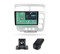ZGYBDH Android 13 para Hon-da Civic 7 LHD RHD 2000-2006 Control del Volante Radio estéreo de Coche Doble DIN con Carplay inalámbrico Android Auto Pantalla de 9 Pulgadas Cáma