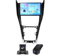 ZGYBDH Android 13 para Toyota Harrier XU60 2013-2020 Control del Volante Radio de Coche Doble DIN con Carplay inalámbrico Android Auto Pantalla de 10 Pulgadas Cámara de Visi