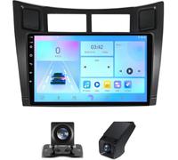 ZGYBDH Android 13 para Toyota Yaris XP90 2005-2012 Control del Volante Radio de Coche Doble DIN con Carplay inalámbrico Android Auto Pantalla de 9 Pulgadas Cámara de visión