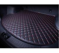 ZGYHESO Coche Cuero Alfombrillas Maletero para Toyota Crown 210-2014, Impermeable Maletero Protector Tronco Bandeja Alfombra Protectora,Black-Red