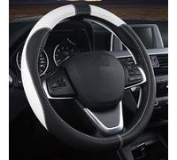 ZGYHESO Funda Volante Cuero para B-MAX C-MAX S-MAX KA Edge Mustang, Cuero Ultrafino Antideslizante Suave Todas Estaciones Transpirable Y Duradera,A