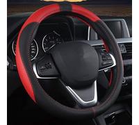 ZGYHESO Funda Volante Cuero para Fiesta Fusion Escort Focus Mondeo KUGA Ecosport, Cuero Ultrafino Antideslizante Suave Todas Estaciones Transpirable Y Duradera,E