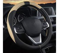 ZGYHESO Funda Volante Cuero para Fusion Cougar Windstar Tourneo, Cuero Ultrafino Antideslizante Suave Todas Estaciones Transpirable Y Duradera,C
