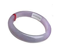 ZGYOZMNG Brazalete de Jade Morado auténtico para Mujer, Joya de jadeíta birmana Natural (Morado, 62 mm)