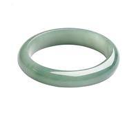 ZGYOZMNG Brazalete de Jade Verde Oscuro Genuino para Mujer, Joya de jadeíta birmana Natural (Verde, 58 mm)