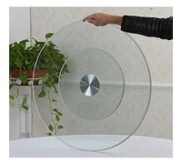 ZGYOZMNG Plato Giratorio para Mesa de Comedor, Placa de Vidrio giratoria con cojinete silencioso, Bandeja de Metal Resistente, Bandeja giratoria Lazy Susan de 24 a 47 Pulgadas (80 cm/31 Pulgadas)