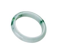 ZGYOZMNG Pulsera de Jade para Mujer, auténtica jadeíta Verde birmana Natural (Verde, 60 mm)