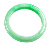 ZGYOZMNG Pulsera de Jade para Mujer, Jade Verde Natural, auténtica, con Certificado, jadeíta de Grado A (Verde, 58 mm)