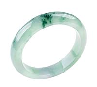 ZGYOZMNG Pulsera de Jade para Mujer, jadeíta Verde Flotante auténtica de Birmania Natural (Verde, 54 mm)