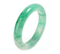 ZGYOZMNG Pulsera de Jade Verde auténtico para Mujer, Joya de jadeíta Natural (Verde, 62 mm)
