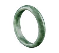 ZGYOZMNG Pulsera de Jade Verde Oscuro para Mujer, Pulsera Feng Shui, Brazalete de jadeíta de Buena Suerte (Verde, 54 mm)