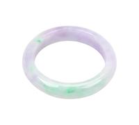 ZGYOZMNG Pulsera de Jade Verde púrpura para Mujer, Pulsera de jadeíta Violeta, joyería de la Fortuna (púrpura, 58 mm)