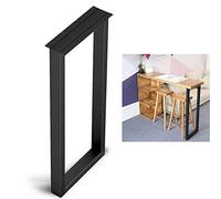 ZH-1 Patas de Escritorio Industrial de Metal, Pata de Mesa de Bar, Base de Soporte de Mesa Rectangular, con Regulables Antideslizante para pies, Ancho 30/40 / 50cm, Altura 70 / 100cm, 1PCS