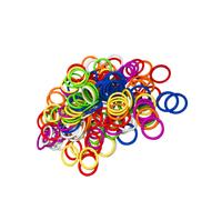 ZH Hard Stitch Ring Markers for Knitting/Crochet/etc(from 5mm to 11mm) 7 Colors 140pcs or 70pcs (Hard O-Rings 11mm 7 Colors 140pcs)