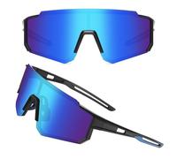 ZHABAO Gafas de sol polarizadas de los deportes para los hombres y las mujeres, gafas de sol frescas de la víbora UV400 para al aire libre (E06)