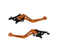 zhaichuhuozuiduo 2 Manetas De Freno Universales De Aleación CNC Para Motocicleta, Tamaño Ajustable Modificación De M&oto Embrague Tambor Freno De Tambor(Orange)