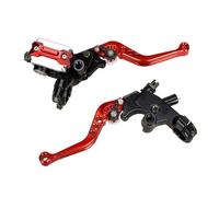 zhaichuhuozuiduo Manetas De Embrague De Freno Universales Para Motocicleta De 22 Mm, Accesorios Para Bomba De Freno Delantero Hidráulico, Palanca De Freno Para Motocross.(Red)