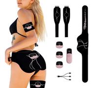 Zhailyn Electroestimulador Gluteos, EMS Electroestimulador Muscular con Dos Estimuladores Eléctrico Adecuados para Brazos y Piernas, 10 Modos y 30 Niveles de Intensidad, Apto para Hombres y Mujeres