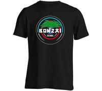 ZHAIMAORIJI Camiseta para hombre Bonzai Records Techno Trance Hardcore Negro, Negro, XXL