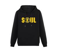 ZHAIMAORIJI Northern Soul Soul Logo Music Hoody Unisex Ptinted Hoodies Long Sleeve Men's Hooded with Pocket Black S
