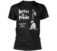 ZHAIMAORIJI Ratos De Porao Crucificados - Camiseta unisex de manga corta 100% algodón, color negro, Negro, L