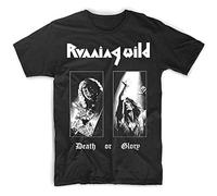 ZHAIMAORIJI Running Wild - Death Or Glory Album - Camiseta gráfica para hombre, color negro, Negro, M