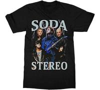 ZHAIMAORIJI Soda Stereo - Camiseta estampada para hombre, color negro, Negro, M