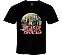 ZHAIMAORIJI The Byrds Band - Camiseta de manga corta para hombre, unisex, 100 % algodón, color negro, Negro, XL