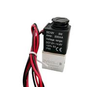 ZHAJNG 2V025-06 Cable Normalmente Cerrado NC Aire Agua Aceite Válvula Solenoide Bobina Led 2 Puertos 2 Vías(DC12V)