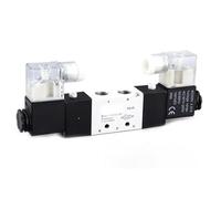 ZHAJNG Conector de accesorios for válvula solenoide neumática de 5 vías y 3 posiciones, 1/4", 12 V CC, 4V230C-08(4V230C-08)