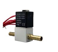 ZHAJNG Electroválvula neumática eléctrica 2V025-1/4 CC 24 V, 2 posiciones, 2 puertos, normalmente cerrada, válvula magnética de aire(10MM-10MM Barb)