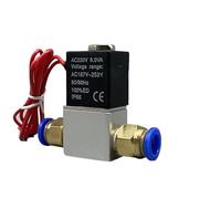 ZHAJNG Electroválvula neumática eléctrica 2V025-1/4 CC 24 V, 2 posiciones, 2 puertos, normalmente cerrada, válvula magnética de aire(PC 12MM Fittings)
