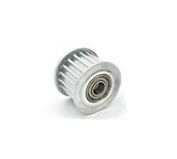 ZHAJNG HTD5M 5M-35T - Rueda tensora de polea tensora for correa de 15 mm de ancho, con guía de rodamiento, polea síncrona de 35 dientes y 35 dientes(Bore 8mm With Teeth)