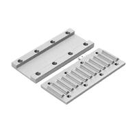 ZHAJNG HTD8M 8M correa de conteo de tiempo abierto abrazadera de aluminio placa dentada conexión más cerca combinar placa de fijación de correa(Belt width 25mm)