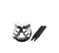 ZHAJNG K01-63 80 K02-50 63 80B K01-50 Plato de torno de 3 mordazas y 4 mordazas M14x1 Biela autocentrante Mini DIY Metal for herramientas de torno de madera(K02-50)