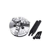 ZHAJNG K01-63 80 K02-50 63 80B K01-50 Plato de torno de 3 mordazas y 4 mordazas M14x1 Biela autocentrante Mini DIY Metal for herramientas de torno de madera(K01-80B)