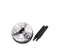 ZHAJNG K01-63 80 K02-50 63 80B K01-50 Plato de torno de 3 mordazas y 4 mordazas M14x1 Biela autocentrante Mini DIY Metal for herramientas de torno de madera(K01-63)