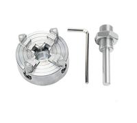 ZHAJNG Mandril de 3 y 4 mordazas con biela autocentrante for torneado de madera en mini tornos for metal.(4 Jaw Chuck Set)