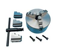 ZHAJNG Mandril de torno K11-125 de 125 mm de gran diámetro y 38 mm, autocentrante, de 3 mordazas, tipo manual