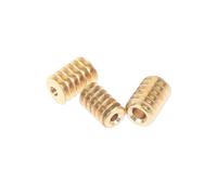 ZHAJNG Módulo 0,5, 1,98mm/2,28mm/2,98mm, diámetro del orificio de apertura, engranaje helicoidal de cobre de un solo cabezal, eje a juego de 2mm/2,3mm/3mm(Bore 2.98mm)