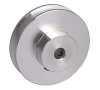 ZHAJNG Polea escalonada de aleación de plata de 41x16x12MM con ranura única de 12MM for cinturón de PU