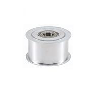 ZHAJNG Polea tensora HTD8M 8M-25T de 25 dientes for correa de 30 mm de ancho, con guía de rodamiento y polea de distribución de 25 dientes.(Bore 20mm NO Teeth)