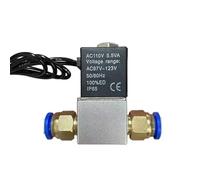 ZHAJNG Válvula solenoide de 1/4 normalmente cerrada, 24 V CC, 2V025, bobina de posición neumática, aleación interna, eléctrica(8mm bore)
