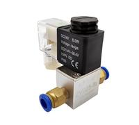 ZHAJNG Válvula solenoide de aire, agua y aceite, CA 110 V, 2 V025-08, G1/4, normalmente cerrada, NC, bobina LED, 2 puertos, 2 vías(2V025-08 PC12 LED)