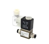 ZHAJNG Válvula solenoide de aire de 2 vías y 2 posiciones, 1/4 BSP, 2V025-08, CA 220 V, normalmente cerrada, válvula de control neumática(With 8mm Fittings)