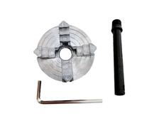 ZHAJNG Z011A Plato de 4 mordazas for mini torno de metal, rosca trasera M12x1 mm, 1,8~56 mm/12~65 mm(4 Jaw Chuck rod)