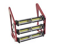 ZHANFEIS Faros Motocicleta Para Grom Para MSX125 Para MSX125SF Faros De Motocicleta LED Modificado De Tres Capas Lámpara De Luz De Horquilla Delantera Soporte De 4 Colores(18W Flood Red)